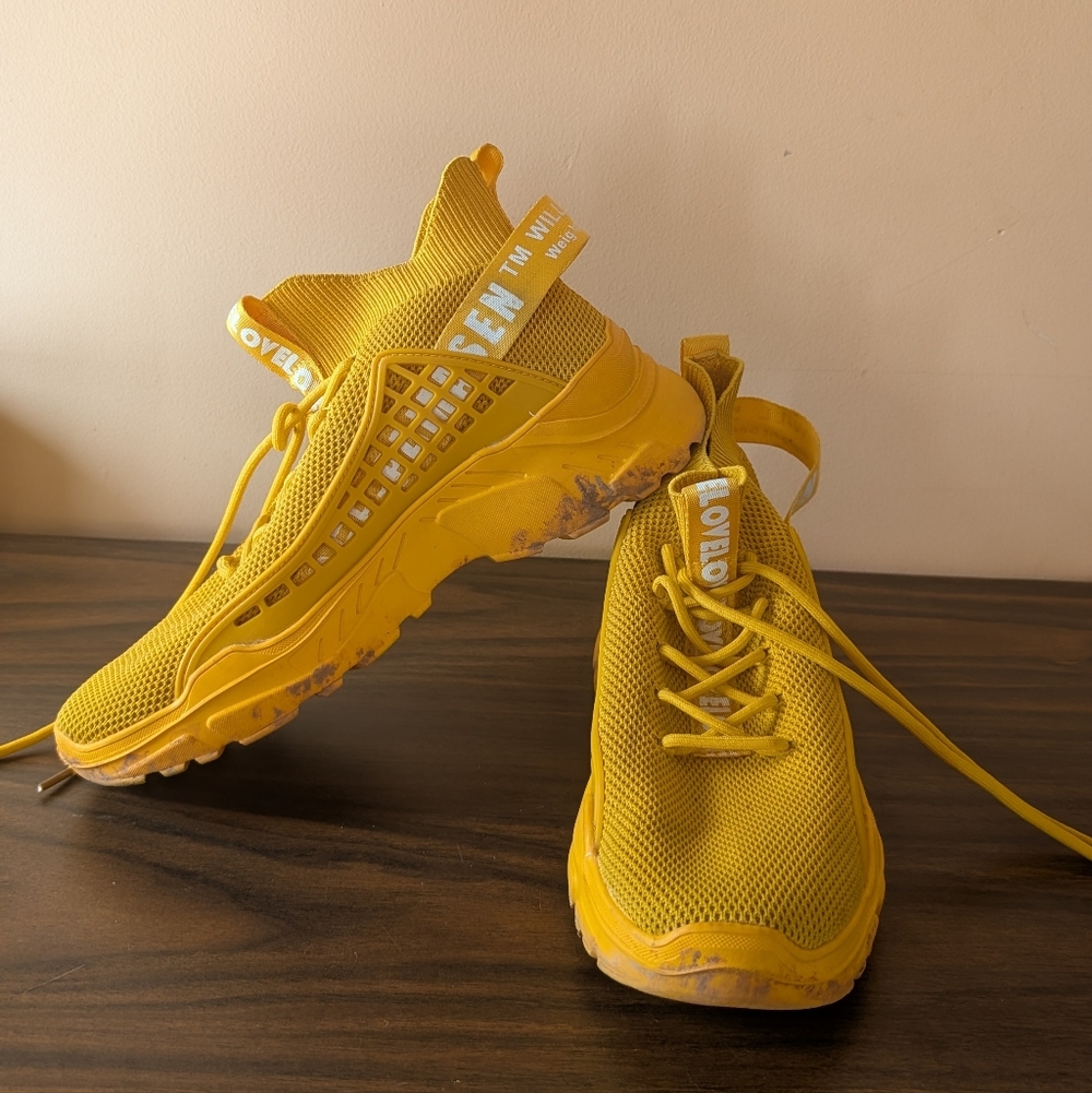 Amazon Yellow Sock Top Sneakers